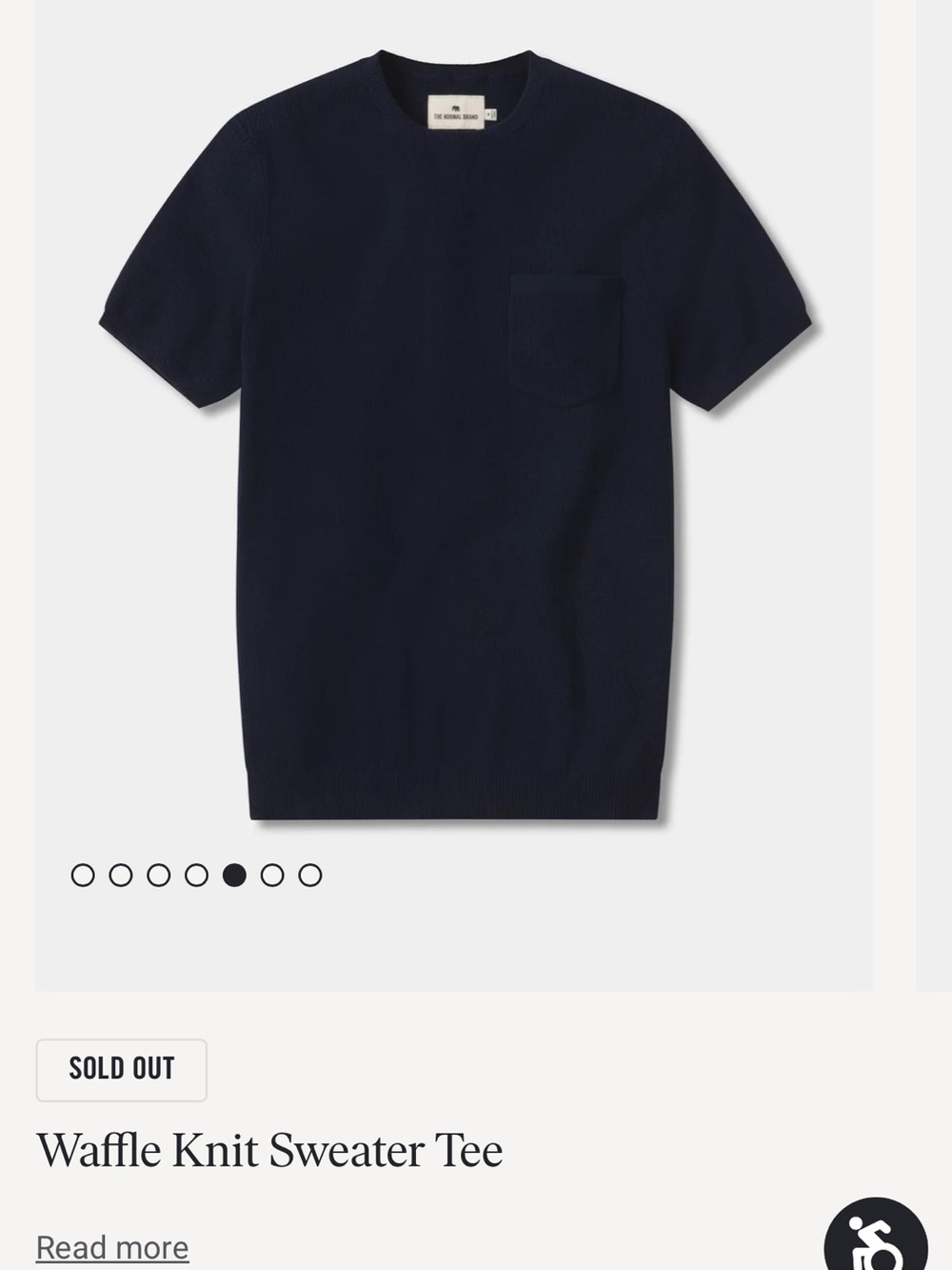 The Normal Brand Men’s Navy Short-Sleeve Pocket Knit Tee